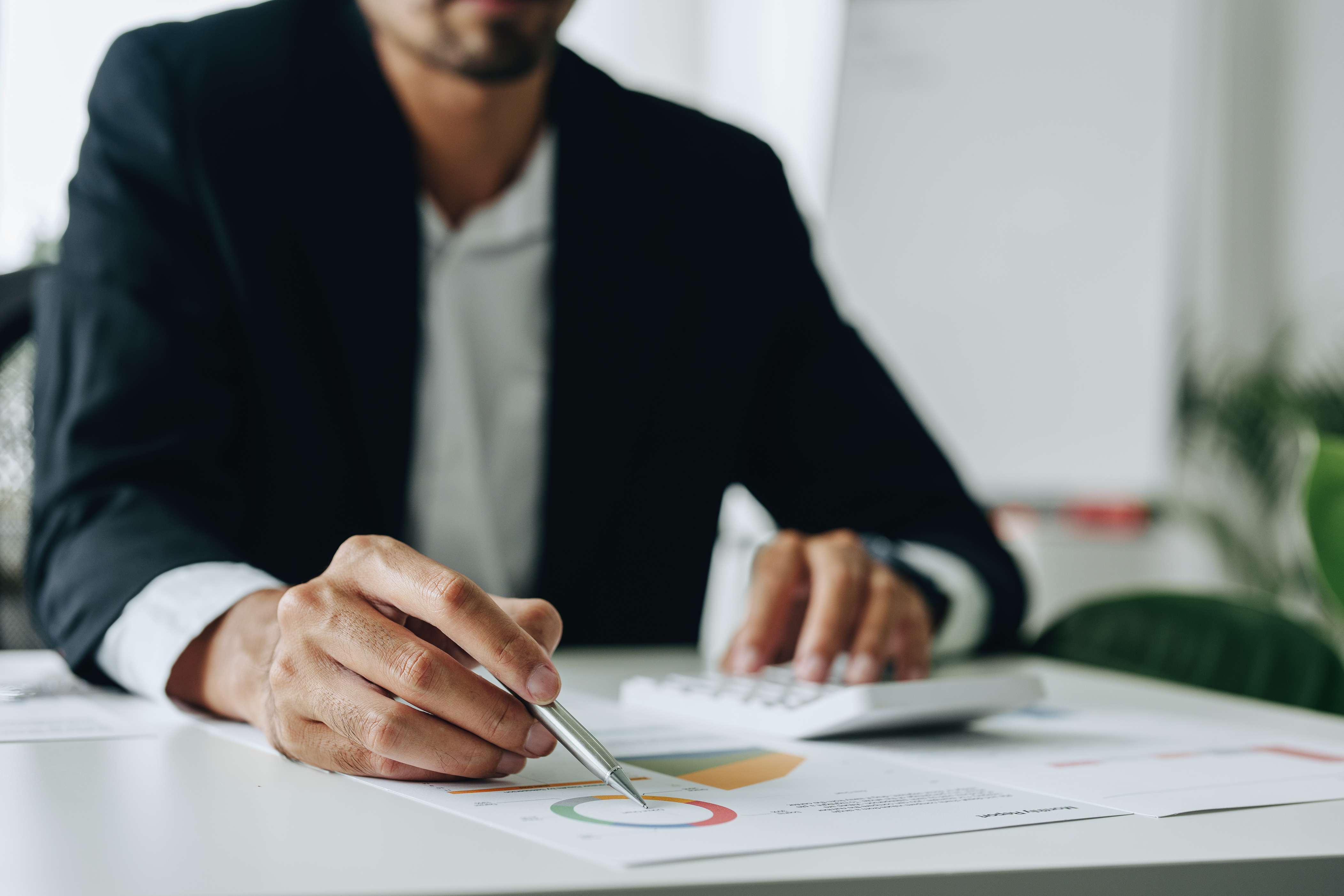 Accountants are reviewing this year's fiscal budget and profits